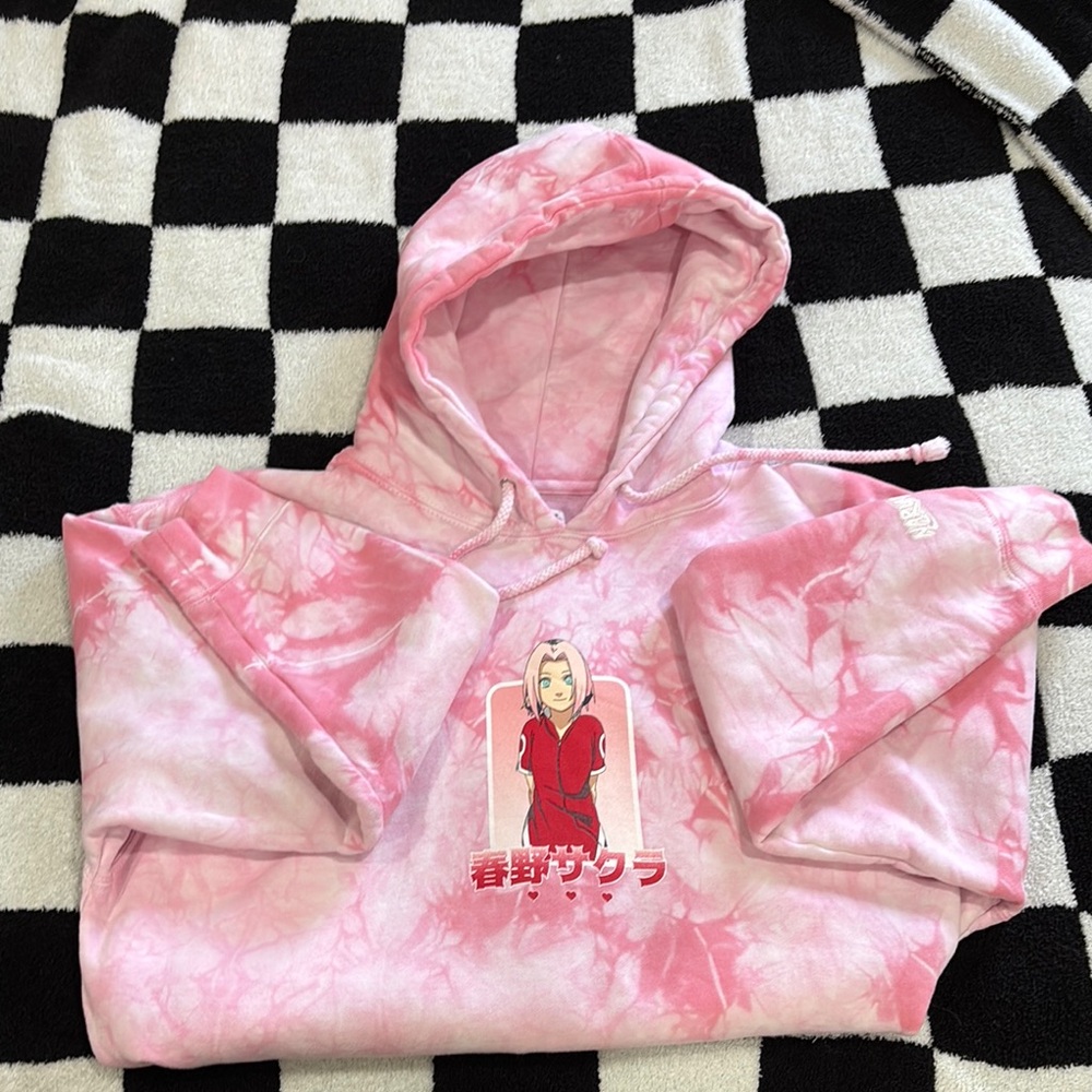 Sakura Pink Tie-Dye Hoodie